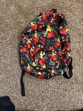 Disney Belle Loungefly Canvas Backpack(Read)